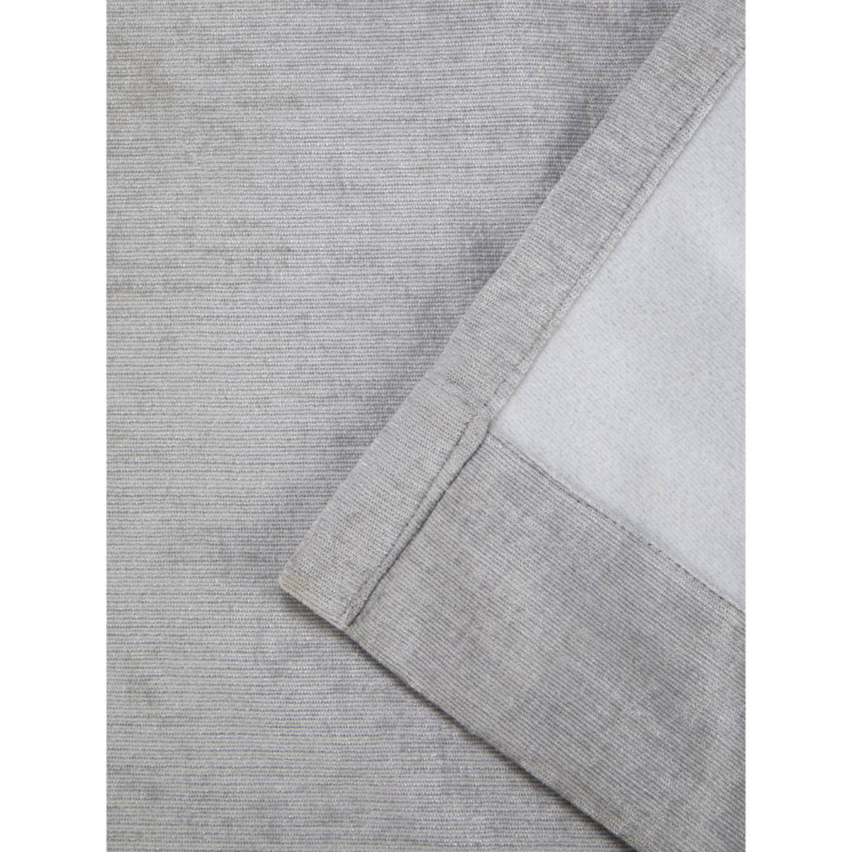 George Home grey chenille thermal eyelet curtains, imported from the UK
