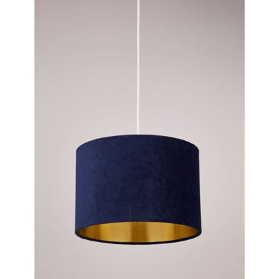 George Home navy velvet light shade 20x30cm, UK version