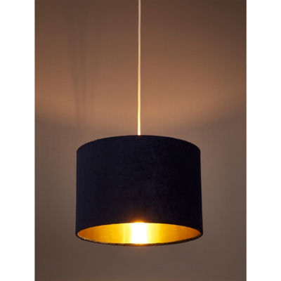George Home navy velvet light shade 20x30cm, UK version
