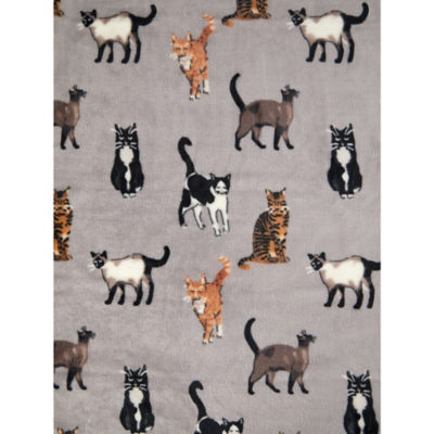 George Home natural cat throw 150cm x 120cm, UK version