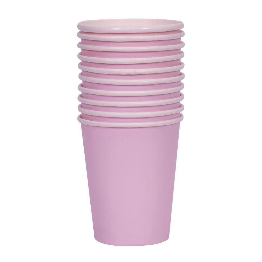 George Home 10 Pink Kids Paper Party Cups GOODS ASDA   