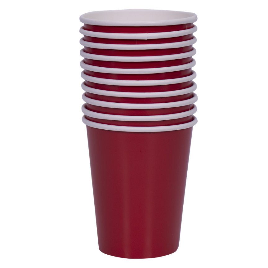 George Home 10 Red Kids Paper Party Cups