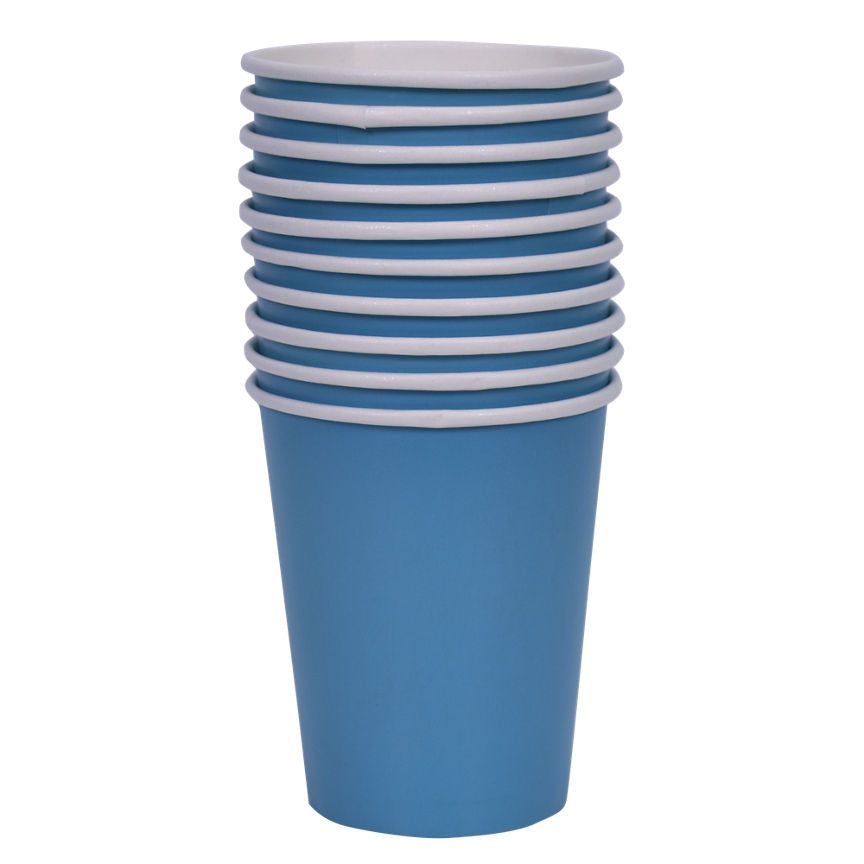 George Home 10 Blue Kids Paper Party Cups GOODS ASDA   