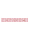 George Home rose gold happy birthday banner 2.6m, UK version