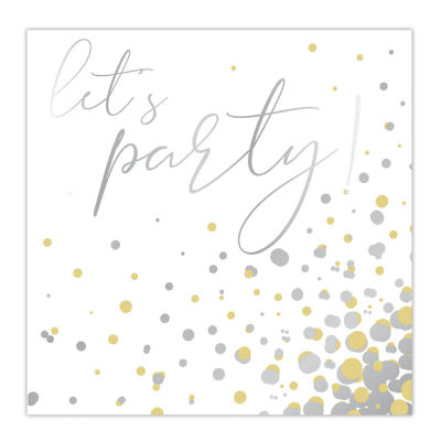 ASDA George Home Let's Party Paper Napkins 20pk- Buy online at McGrocer