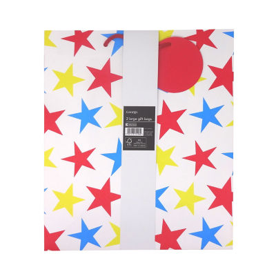 George Home large red and stars gift bags (British brand)