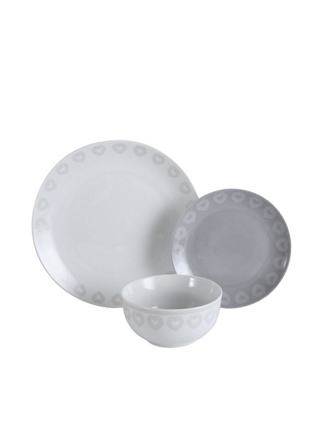 George Home Heart Dinner Set GOODS ASDA   