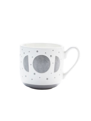 Moon and stars design stoneware mug, imported from the UK