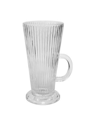 George Home glass mug Ribbed Latte Single, UK version