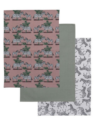 ASDA Zebra Tea Towels 65 x 42cm- Buy online at McGrocer