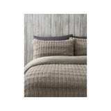 George Home natural faux fur reversible duvet set double, imported from the UK