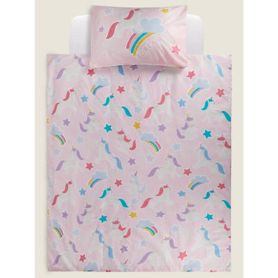 George Home unicorn print toddler duvet set 120x150cm (British brand)