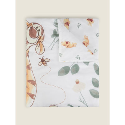 George Home Winnie the Pooh Meadow Garden cot quilt 100x120cm - British product