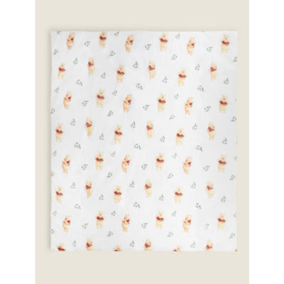 George Home Winnie the Pooh Meadow Garden cot quilt 100x120cm - British product