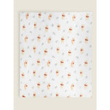 George Home Winnie the Pooh Meadow Garden cot quilt 100x120cm - British product