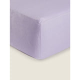 George Home lilac fitted sheet for double bed, UK version