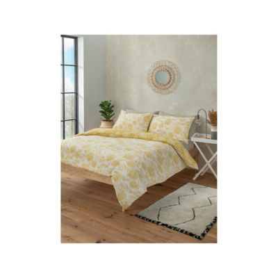 George Home yellow sunflower reversible duvet cover set double, imported from the UK