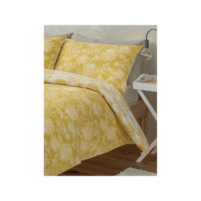 George Home Yellow Sunflower reversible duvet cover King, UK version