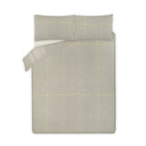 George Home reversible duvet cover set king size green check - British product