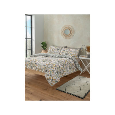 George Home green butterfly reversible duvet cover set double, imported from the UK