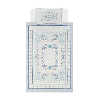 George Home blue floral reversible duvet cover single - British product