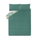 George Home reversible duvet set pink palms polka dot King, UK version