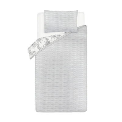 George Home Grey Classic Toile Duvet Cover Set Single (British brand)