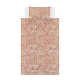 George Home pink floral reversible duvet cover set single (British brand)
