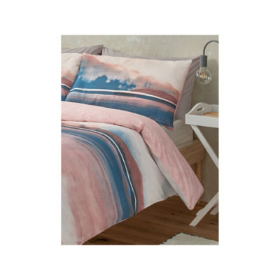 George Home pink reversible duvet cover set double, UK version
