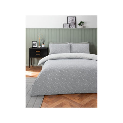 George Home grey eucalyptus birds duvet cover set, imported from the UK