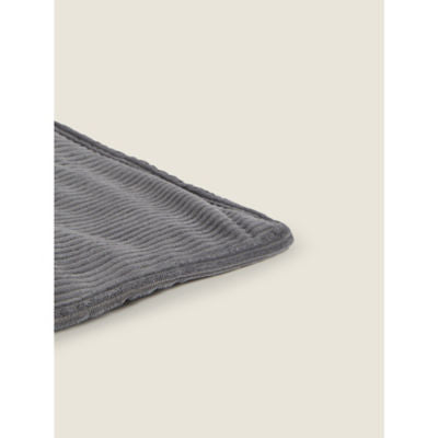 George Home Charcoal Corduroy Throw 150x200cm, imported from the UK