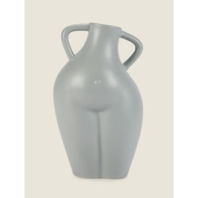 George Home grey body vase 25x15cm, imported from the UK