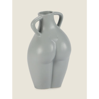 George Home grey body vase 25x15cm, imported from the UK