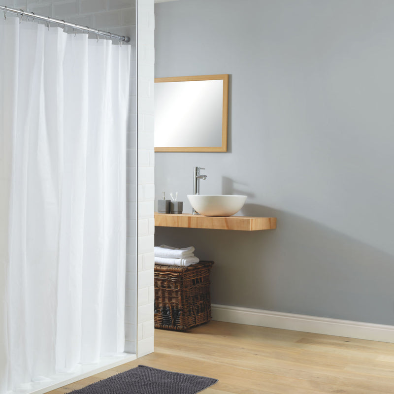 George Home white shower curtain 180x180cm, UK version