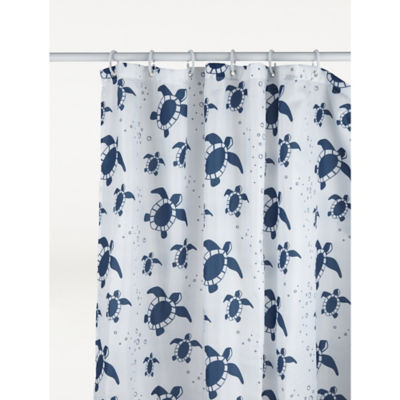 George Home turtle print shower curtain 180x180cm - British product