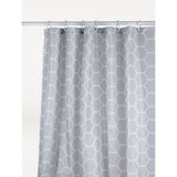 George Home grey honeycomb shower curtain 180x180cm, imported from the UK
