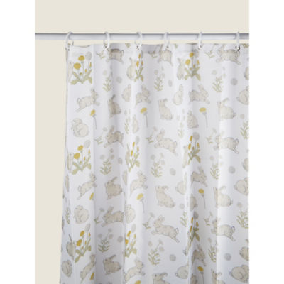 George Home bunny shower curtain 180x180cm, UK version