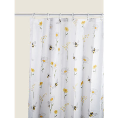 George Home bee shower curtain multi 180x180cm, imported from the UK