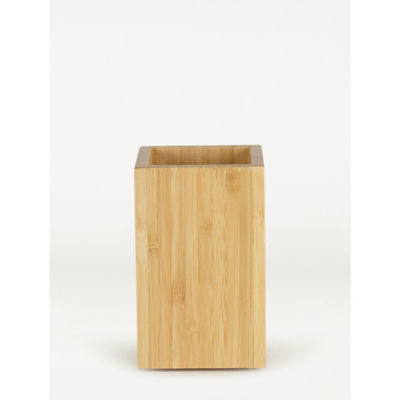 George Home bamboo toothbrush holder 7.5x7.5x12cm - British product