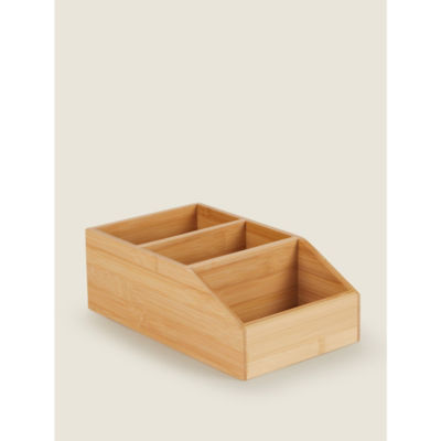 George Home bamboo 3 section caddy 25x15x9cm, UK version