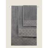 George Home bath sheet in Lurex grey large, imported from the UK
