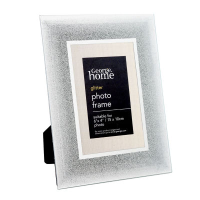 George Home Silver Glitter Ombre Frame Photo Frame 6x4 Inch