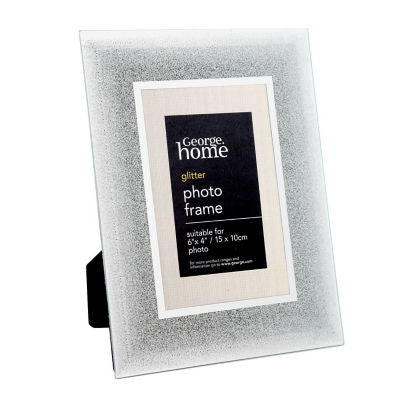 George Home silver glitter ombre photo frame 6x4 inch, UK version
