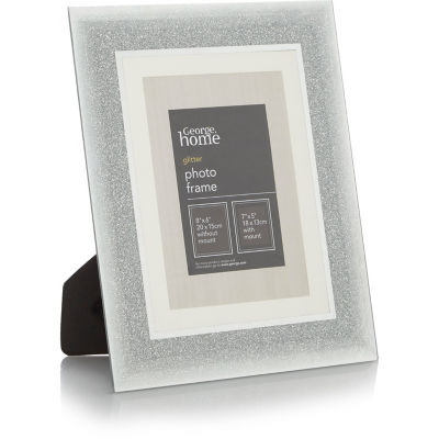 George Home silver glitter ombre photo frame 7x5 inch, UK version