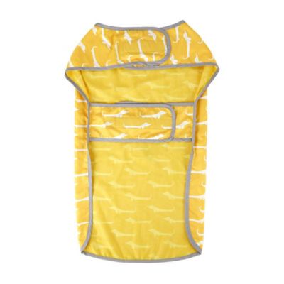 George Home yellow pet raincoat 55cm, imported from the UK