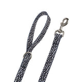 George Home dog lead black mono dotty 110cm - British product