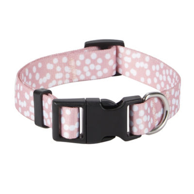 George Home dog collar pink spot pattern 36-51cm, imported from the UK