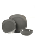 George Home Grey Square Dinner Set GOODS ASDA   