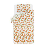 George Home duvet set white tiger reversible single, UK version