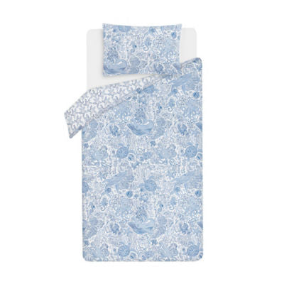 George Home blue under the sea reversible duvet set single, UK version